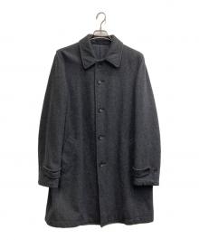 COMME des GARCONS HOMME（コムデギャルソン オム）の古着「ウールナイロンステンカラーコート【AD2004】」｜グレー