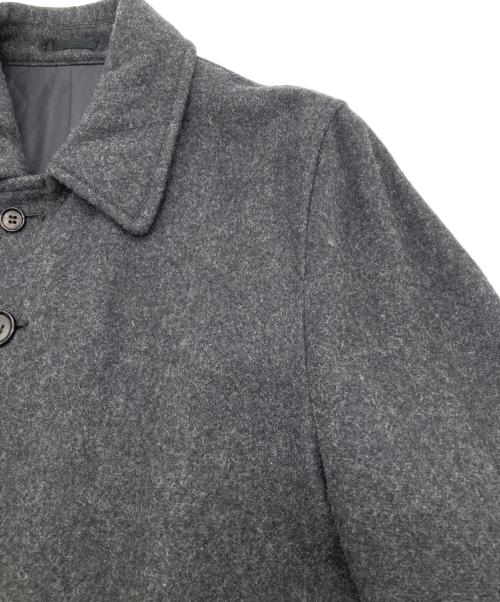 COMME des GARCONS HOMME（コムデギャルソン オム）COMME des GARCONS HOMME (コムデギャルソン オム) ウールナイロンステンカラーコート【AD2004】 グレー サイズ:Lの古着・服飾アイテム