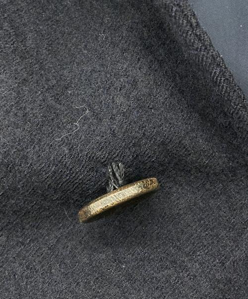 COMME des GARCONS HOMME（コムデギャルソン オム）COMME des GARCONS HOMME (コムデギャルソン オム) ウール縮絨ステンカラーコート【AD2004】 ネイビー サイズ:Lの古着・服飾アイテム