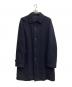 COMME des GARCONS HOMME（コムデギャルソン オム）の古着「ウール縮絨ステンカラーコート【AD2004】」｜ネイビー