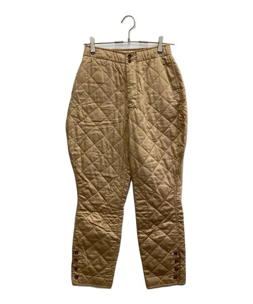 45R（フォーティファイブ・アール）45R (フォーティファイブ・アール) サテンキルティング馬比女 パンツ ベージュ サイズ:2の古着・服飾アイテム