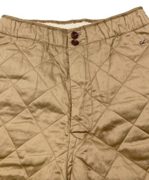 45R（フォーティファイブ・アール）45R (フォーティファイブ・アール) サテンキルティング馬比女 パンツ ベージュ サイズ:2の古着・服飾アイテム