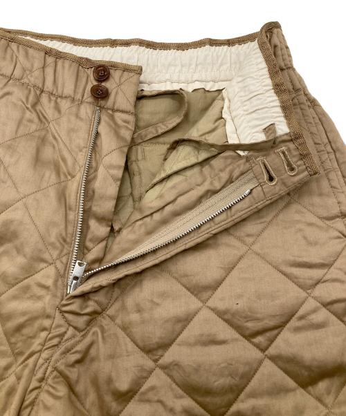 45R（フォーティファイブ・アール）45R (フォーティファイブ・アール) サテンキルティング馬比女 パンツ ベージュ サイズ:2の古着・服飾アイテム