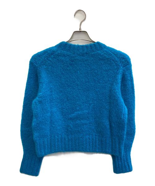 UNTITLED（アンタイトル）UNTITLED (アンタイトル) モヘヤ混カーディガン ブルー サイズ:02 未使用品の古着・服飾アイテム