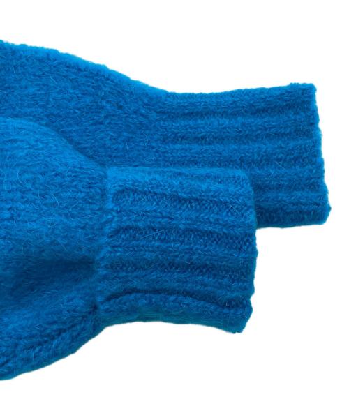 UNTITLED（アンタイトル）UNTITLED (アンタイトル) モヘヤ混カーディガン ブルー サイズ:02 未使用品の古着・服飾アイテム