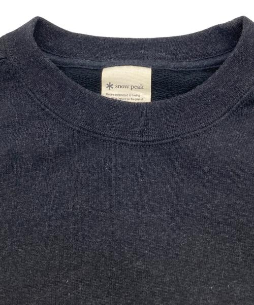 Snow peak（スノーピーク）snow peak (スノーピーク) RECYCLED COTTON SWEAT CREWNECK ブラック サイズ:1の古着・服飾アイテム