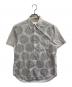 GANRYU（ガンリュウ）の古着「ドットストライプ半袖シャツ【AD2016】」｜グレー