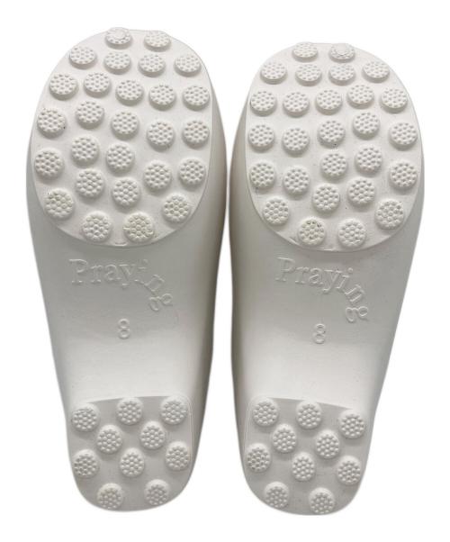 PRAYING（プレイング）Praying (プレイング) クロッグ/クロッグサンダル ホワイト サイズ:8の古着・服飾アイテム