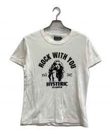 Hysteric Glamour（ヒステリックグラマー）の古着「ROCK W YOU Tシャツ」｜ホワイト