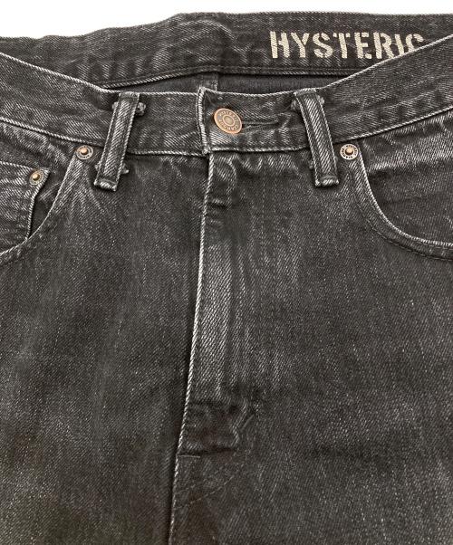 Hysteric Glamour（ヒステリックグラマー）Hysteric Glamour (ヒステリックグラマー) ルーズストレートデニムパンツ ブラック サイズ:30の古着・服飾アイテム