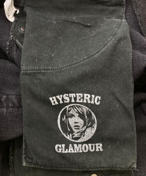 Hysteric Glamour（ヒステリックグラマー）Hysteric Glamour (ヒステリックグラマー) ルーズストレートデニムパンツ ブラック サイズ:30の古着・服飾アイテム