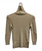 MaxMaraマックスマーラ）の古着「バージンウールタートルネックニット」｜ベージュ