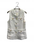 CADUNEカデュネ）の古着「ツイードジレベスト」｜ホワイト