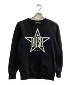 DIESELディーゼル）の古着「Future is Now グラフィックスウェット」｜ブラック