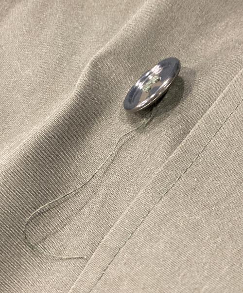 Sears（シアーズ）Sears (シアーズ) ライナー付ステンカラーコート オリーブ サイズ:40の古着・服飾アイテム