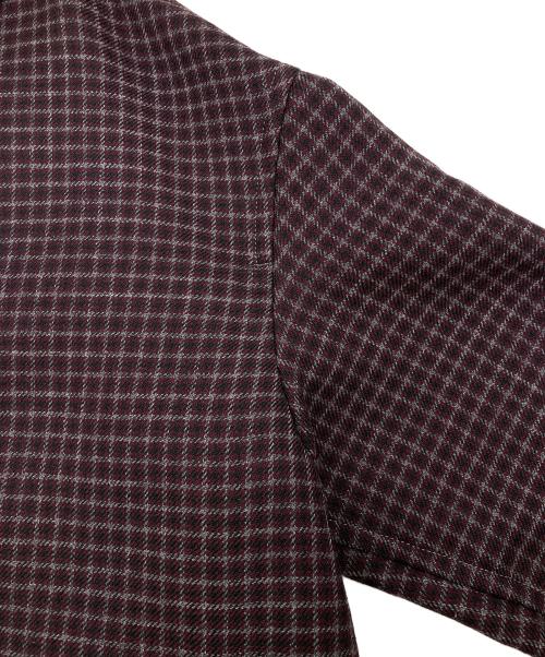 UNUSED（アンユーズド）UNUSED (アンユーズド) ガンクラブチェックコート パープル サイズ:Lの古着・服飾アイテム