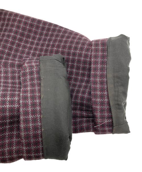 UNUSED（アンユーズド）UNUSED (アンユーズド) ガンクラブチェックコート パープル サイズ:Lの古着・服飾アイテム