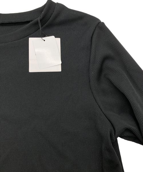 SALON adam et rope'（サロンアダムエロペ）SALON adam et rope' (サロンアダムエロペ) カフチュールフレアロングTシャツ ブラック サイズ:FREE 未使用品の古着・服飾アイテム