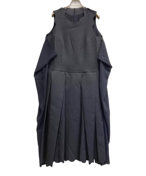 COMME des GARCONS（コムデギャルソン）COMME des GARCONS (コムデギャルソン) ボンディング 加工 ノースリーブワンピース【AD1998】 ネイビー サイズ:Sの古着・服飾アイテム