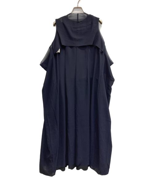 COMME des GARCONS（コムデギャルソン）COMME des GARCONS (コムデギャルソン) ボンディング 加工 ノースリーブワンピース【AD1998】 ネイビー サイズ:Sの古着・服飾アイテム