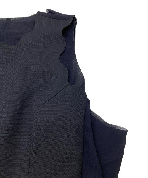 COMME des GARCONS（コムデギャルソン）COMME des GARCONS (コムデギャルソン) ボンディング 加工 ノースリーブワンピース【AD1998】 ネイビー サイズ:Sの古着・服飾アイテム