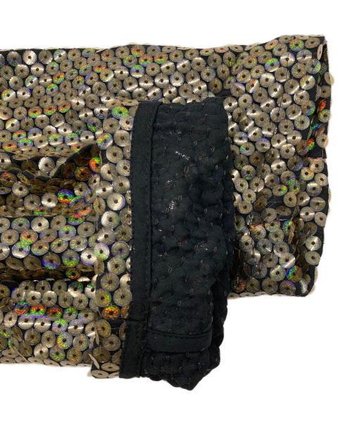 COMME des GARCONS（コムデギャルソン）COMME des GARCONS (コムデギャルソン) 90’Sスパンコール シースルー ノーボタンジャケット ブラウン サイズ:Sの古着・服飾アイテム