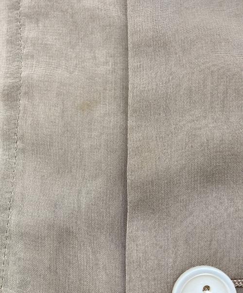 COMME des GARCONS（コムデギャルソン）COMME des GARCONS (コムデギャルソン) 袖切替シースルーシャツジャケット【AD1993】 ベージュ サイズ:Sの古着・服飾アイテム