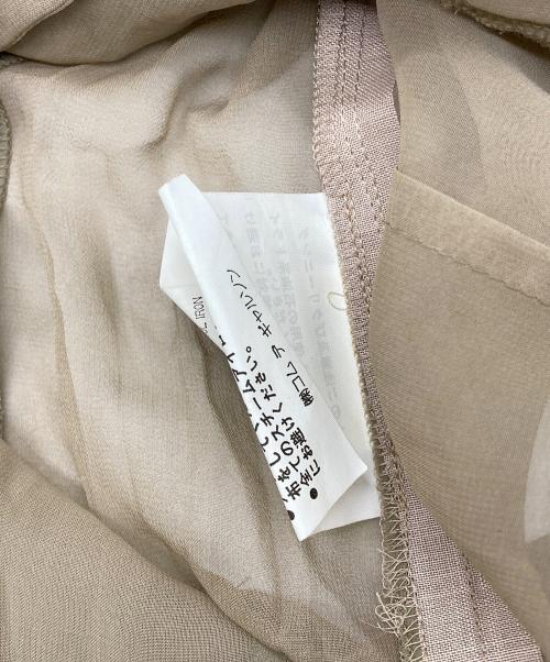 COMME des GARCONS（コムデギャルソン）COMME des GARCONS (コムデギャルソン) 袖切替シースルーシャツジャケット【AD1993】 ベージュ サイズ:Sの古着・服飾アイテム