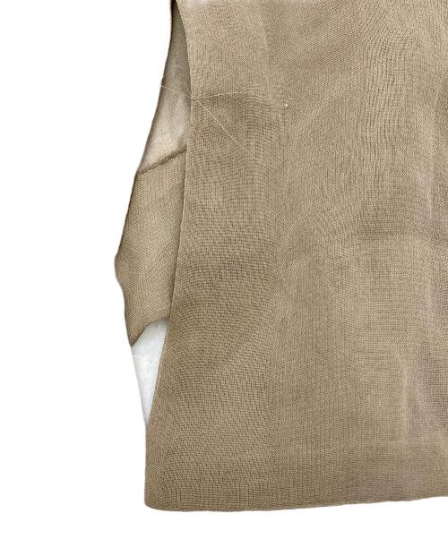 COMME des GARCONS（コムデギャルソン）COMME des GARCONS (コムデギャルソン) 袖切替シースルーシャツジャケット【AD1993】 ベージュ サイズ:Sの古着・服飾アイテム