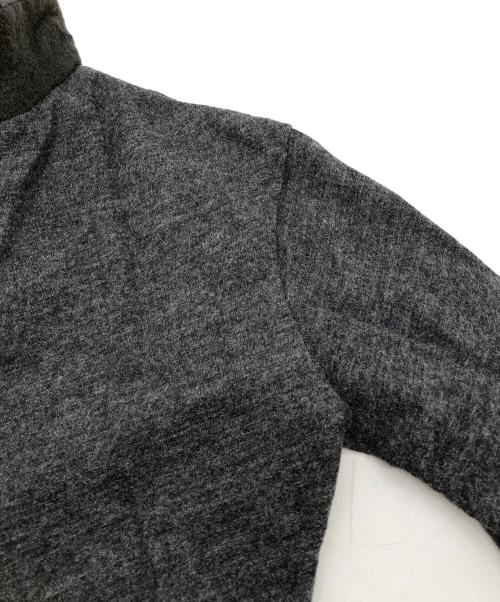 YOHJI YAMAMOTO（ヨウジヤマモト）YOHJI YAMAMOTO (ヨウジヤマモト) ウール シルク 素材切替ワンピース グレー サイズ:Sの古着・服飾アイテム