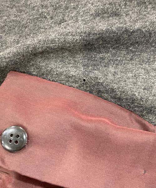 YOHJI YAMAMOTO（ヨウジヤマモト）YOHJI YAMAMOTO (ヨウジヤマモト) ウール シルク 素材切替ワンピース グレー サイズ:Sの古着・服飾アイテム