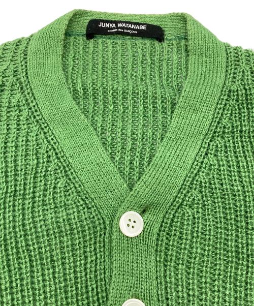 JUNYA WATANABE COMME des GARCONS（ジュンヤワタナベ コムデギャルソン）JUNYA WATANABE COMME des GARCONS ((ジュンヤワタナベ コムデギャルソン) ショート丈 リネンカーディガン【 AD1996】 グリーン サイズ:表記無しの古着・服飾アイテム