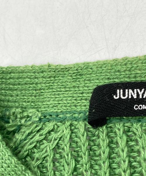 JUNYA WATANABE COMME des GARCONS（ジュンヤワタナベ コムデギャルソン）JUNYA WATANABE COMME des GARCONS ((ジュンヤワタナベ コムデギャルソン) ショート丈 リネンカーディガン【 AD1996】 グリーン サイズ:表記無しの古着・服飾アイテム