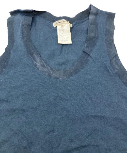 COMME des GARCONS（コムデギャルソン）COMME des GARCONS (コムデギャルソン) アーカイブノースリーブカットソー ネイビー サイズ:Mの古着・服飾アイテム