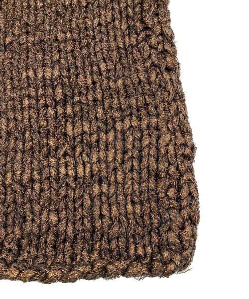 COMME des GARCONS（コムデギャルソン）COMME des GARCONS (コムデギャルソン) ポリナイロン ラメ ケーブルニット【 AD1999】 ブラウン サイズ:表記無しの古着・服飾アイテム