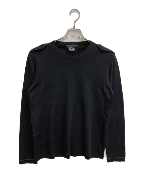 GUCCI（グッチ）GUCCI (グッチ) エポレット付きウールニット ブラック サイズ:Lの古着・服飾アイテム