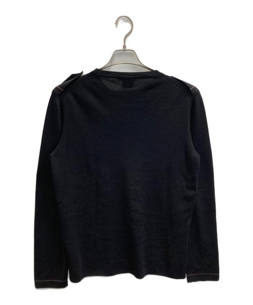 GUCCI（グッチ）GUCCI (グッチ) エポレット付きウールニット ブラック サイズ:Lの古着・服飾アイテム
