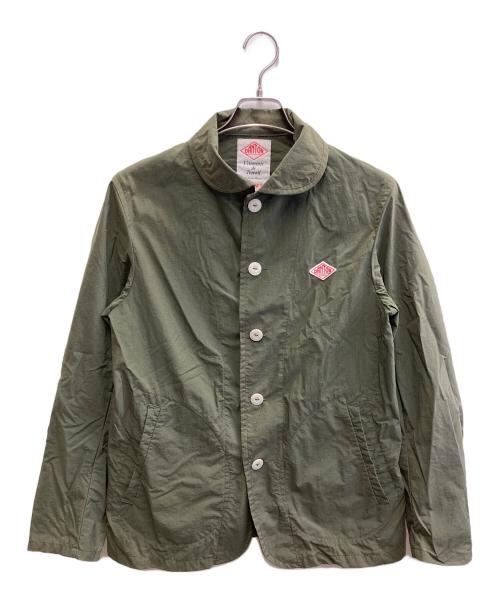 DANTON（ダントン）DANTON (ダントン) 丸襟ブルゾン グリーン サイズ:40の古着・服飾アイテム