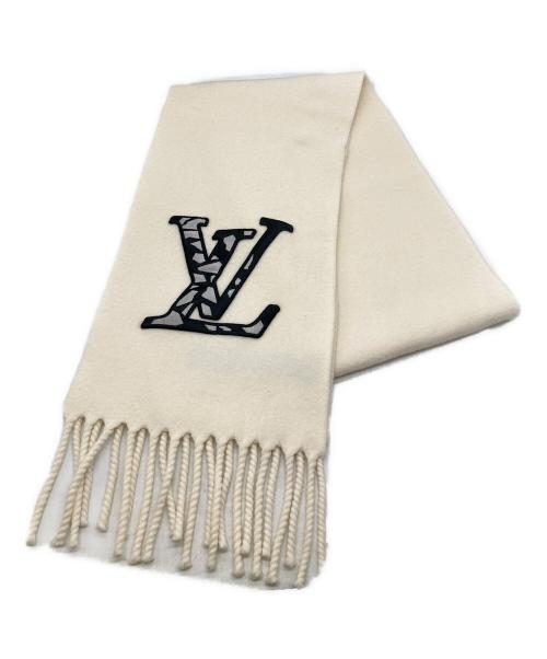 LOUIS VUITTON（ルイ ヴィトン）LOUIS VUITTON (ルイ ヴィトン) マフラー・LV アイス ホワイトの古着・服飾アイテム
