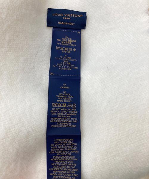 LOUIS VUITTON（ルイ ヴィトン）LOUIS VUITTON (ルイ ヴィトン) マフラー・LV アイス ホワイトの古着・服飾アイテム