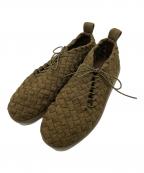 BOTTEGA VENETAボッテガベネタ）の古着「イントレチャートスニーカー/PLAT SNEAKER」｜ブラウン