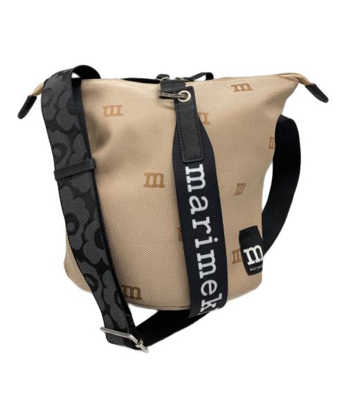 marimekko（マリメッコ）marimekko (マリメッコ) CARRY ALL M LOGO SHOULDER BAG ベージュの古着・服飾アイテム