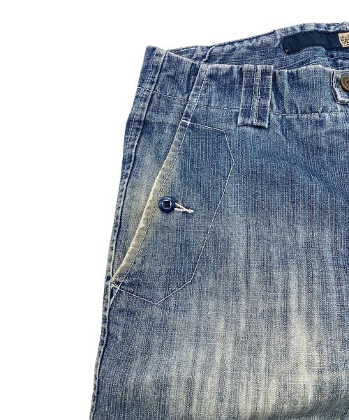 MARITHE+FRANCOIS GIRBAUD（マリテフランソワジルボー）MARITHE+FRANCOIS GIRBAUD (マリテフランソワジルボー) シャトルパンツ インディゴ サイズ:36の古着・服飾アイテム