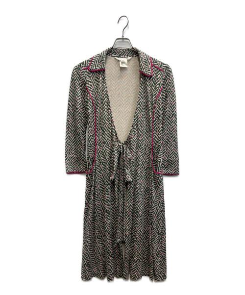 DIANE VON FURSTENBERG（ダイアンフォンファステンバーグ）DIANE VON FURSTENBERG (ダイアンフォンファステンバーグ) シルクワンピース グリーン サイズ:4の古着・服飾アイテム