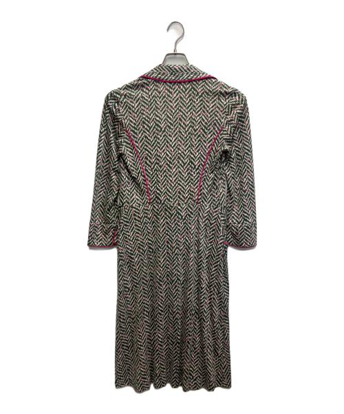 DIANE VON FURSTENBERG（ダイアンフォンファステンバーグ）DIANE VON FURSTENBERG (ダイアンフォンファステンバーグ) シルクワンピース グリーン サイズ:4の古着・服飾アイテム