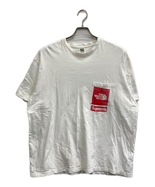 SUPREME（シュプリーム）SUPREME (シュプリーム) THE NORTH FACE (ザ ノース フェイス) Printed Pocket Tee ホワイト サイズ:Lの古着・服飾アイテム