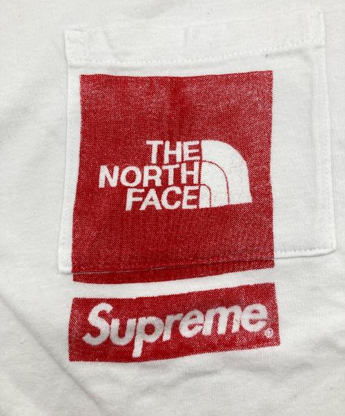 SUPREME（シュプリーム）SUPREME (シュプリーム) THE NORTH FACE (ザ ノース フェイス) Printed Pocket Tee ホワイト サイズ:Lの古着・服飾アイテム