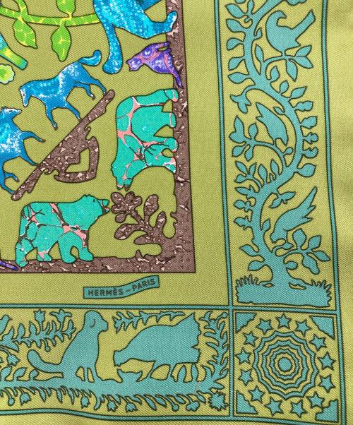 HERMES（エルメス）HERMES (エルメス) プチカレ/EARLY AMERICA 古き良きアメリカ グリーンの古着・服飾アイテム