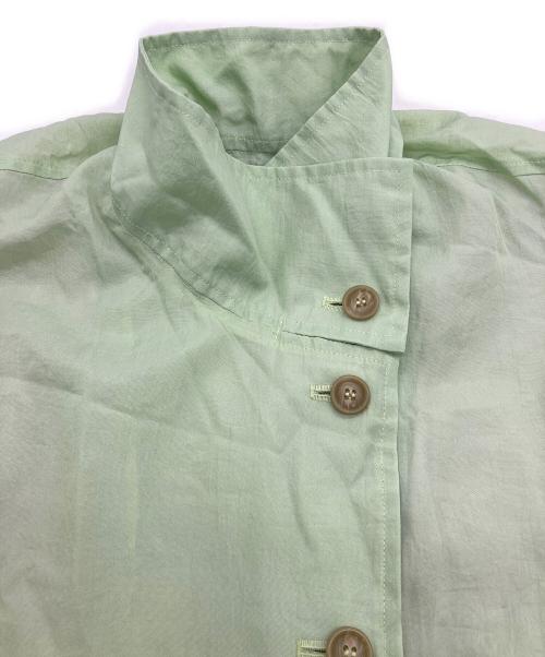 YACCO MARICARD（ヤッコマリカルド）YACCO MARICARD (ヤッコマリカルド) ライナー付ステンカラーコート グリーン サイズ:3の古着・服飾アイテム