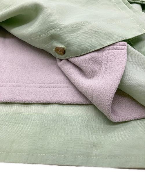 YACCO MARICARD（ヤッコマリカルド）YACCO MARICARD (ヤッコマリカルド) ライナー付ステンカラーコート グリーン サイズ:3の古着・服飾アイテム